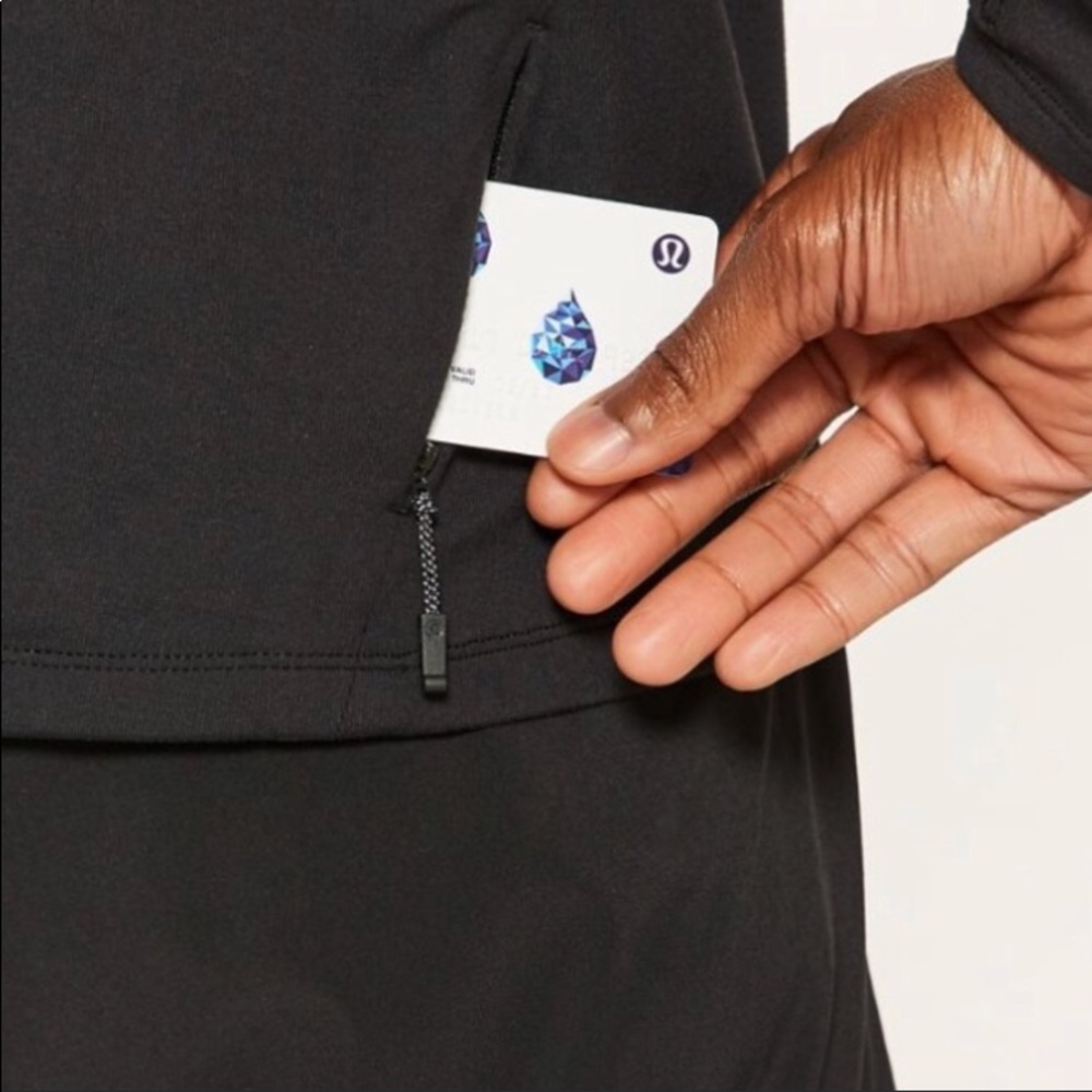 NWT BLACK LULULEMON SURGE WARM 1/2 ZIP - Small - Picture 3 of 7